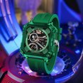 thumbnail image 4 of SMAEL Square Analog-Digital Sports Watch Waterproof Multicolor Chronog LED Alarm Wrist Watch, 4 of 8