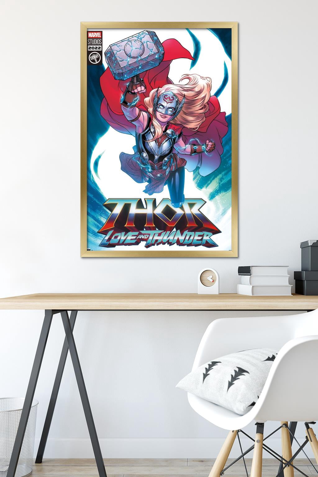 Marvel Thor: Love and Thunder - Mighty Thor Comic Wall Poster, 22.375" x 34" Framed