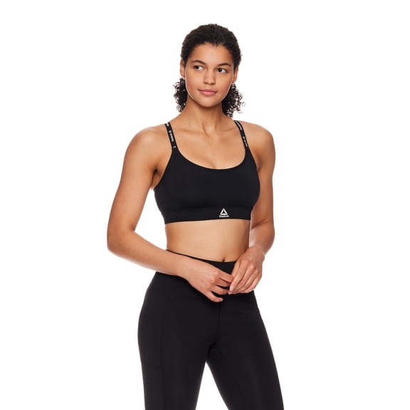 Reebok Women's and Women's Plus Low Impact Favorite Bra with Removable Cups, Sizes XS-4X