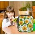 thumbnail image 6 of Square Insulated Lunch Bag Leak-proof Lunch Box for Outdoor Work Picnic10.5*3.5*9.5 Bright Yellow Sunflowers, 6 of 6