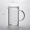 thumbnail image 3 of Hi,Fancy Grade Glass Cup Scale Easy Beaker Handle Hot-resistant Non-toxic To Read Glass Borosilicate Kitchen Cup Beaker 250ml 500ml, 3 of 9