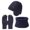 Navy, variant on Scarf ,Hat,& Gloves Women's New Thickened Velvet Windproof Knitted Hat Neck Glove 3 Piece Set Hat Travel Case for Baseball Caps Unisex Winter Warm Bomber Hat Hats Scarves Gloves Winter Sets Women