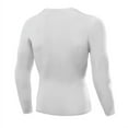 thumbnail image 2 of Couche de Compression pour Hommes Manches Longues T-Shirt pour Sport Entraînement Physique Entraînement Course Exercice, 2 of 3