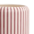 thumbnail image 4 of Beautiful 8" Rose Pink Stripe Ceramic Planter by Drew Barrymore, 4 of 8