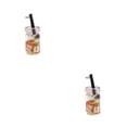 thumbnail image 3 of Ounissouiy Llavero Pendiente multipropósito Forma de fruta Etiqueta para llave Llavero Botellas decorativas Llavero multifuncional Apple10 * 18 Manzana10*18mm 2Conjunto, 3 of 6