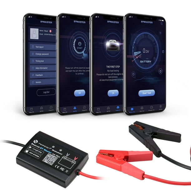 Battery Monitor TOPDON BT Master Bluetooth 4.0 Wireless Battery Tester 12V Cranking/Charging