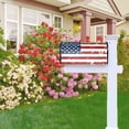 thumbnail image 7 of Bingfone Vintage American Flag Magnetic Mailbox Cover Standard Size for Garden Yard Outdoor Decorations-25.5x21 in, 7 of 7