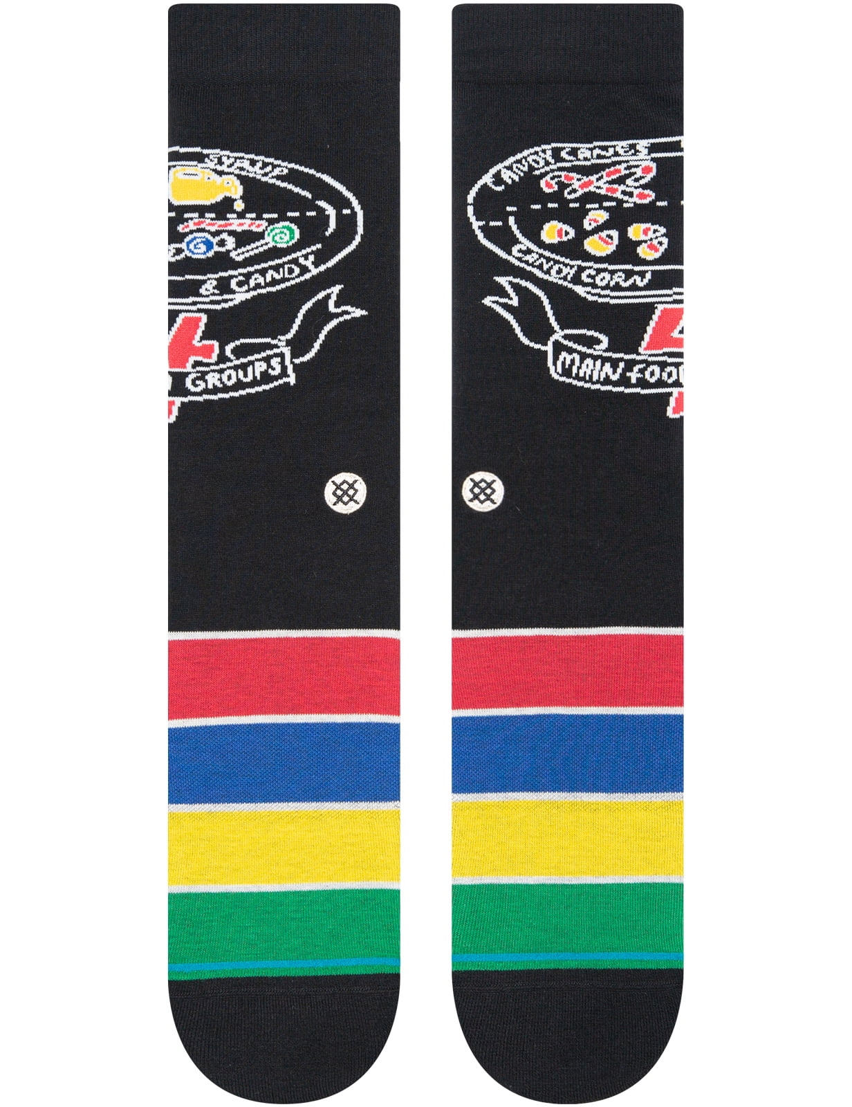 Elf Food Groups Christmas Casual Socks [Black]