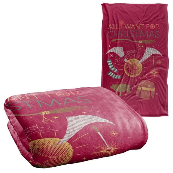 Harry Potter All I Want For Christmas! Silky Touch Super Soft Throw Blanket 36" x 58"