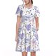 thumbnail image 1 of Balery Lavender Flowers Vestidos sueltos de manga corta para mujer, vestidos de verano 2025, vestidos casuales de corte A con vuelo., 1 of 6