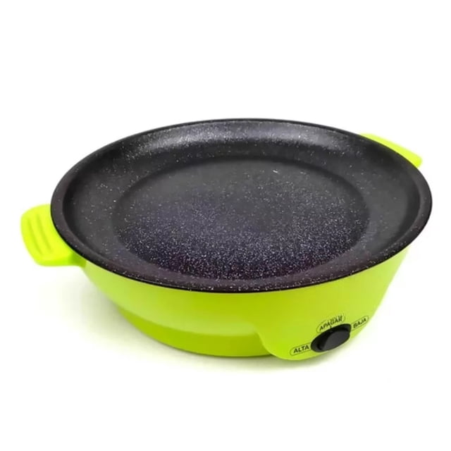 Parrilla Comal Sartén Eléctrico Wünd Antihaderente Color Verde
