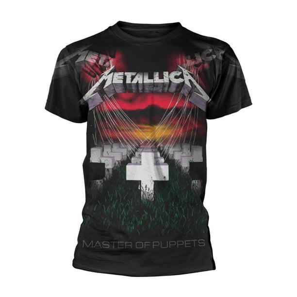Metallica - Camiseta Puppets Faded para Adultos Unisex (Negro)