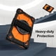 thumbnail image 5 of Funda Resistente a Golpes para Samsung Galaxy Tab A11+, Silicona Anti-caída + Funda Protectora de Capa de PC con Asa Giratoria de 360°, Soporte, Correa para el Hombro, Naranja, para Galaxy Tab A11+, 5 of 8
