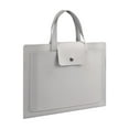 thumbnail image 1 of Maletín de negocios grande con cierre a presión, bolso para ordenador, maletín de trabajo para oficina gris, 1 of 9