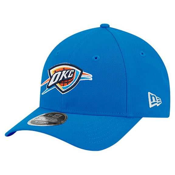 Men's New Era Blue Oklahoma City Thunder 9FORTY Stock M-Crown Adjustable Hat