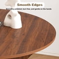 thumbnail image 5 of GZXS 47" Round Folding Dining Table, Space-Saving MDF Kitchen Table for Small Spaces, Indoor & Outdoor Use, Easy Storage & Quick Setup (Walnut), 5 of 10