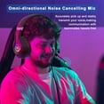 thumbnail image 2 of Gaming Headset 3.5MM Wired for PS5 PS4 Switch Xbox One PC with RGB Light,Noise Canceling Mic,Surround Sound,Over Ear Muffs Gaming Headphones,Black, 2 of 8