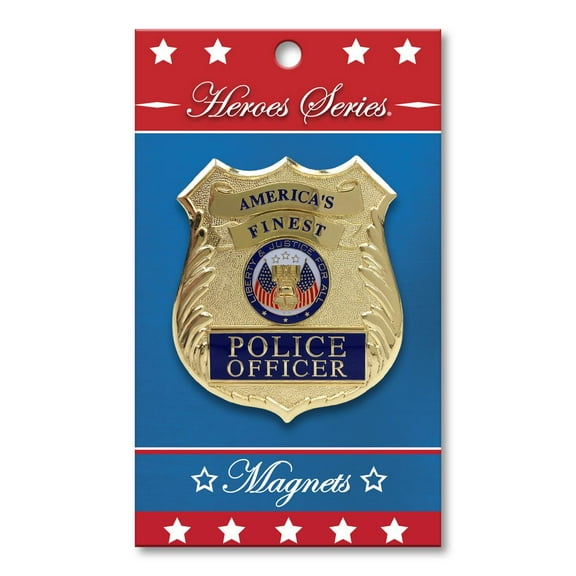 Allied Products Heroes Series Police Medallion Large Magnet - 3" diameter
