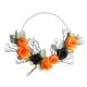 thumbnail image 2 of Fiudx Decoraciones navideñas para interiores Anillo de hierro de Halloween, anillo de rosa de calabaza, anillo de flor de arte de hierro simulado, decoración del hogar, decoración para colgar en la v, 2 of 7