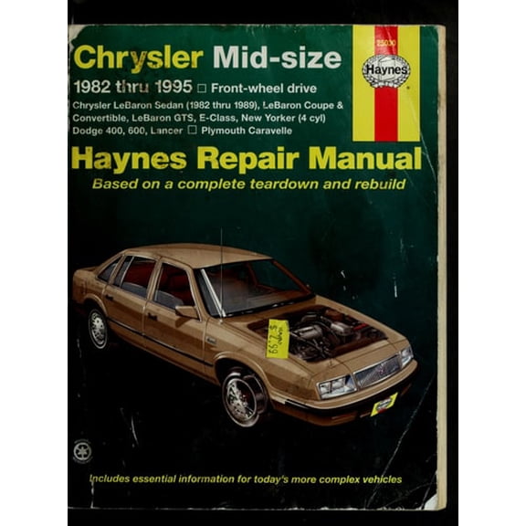 Pre-Owned Chrysler Mid-size FWD (82-95) Haynes Repair Manual (Paperback) 1563921960