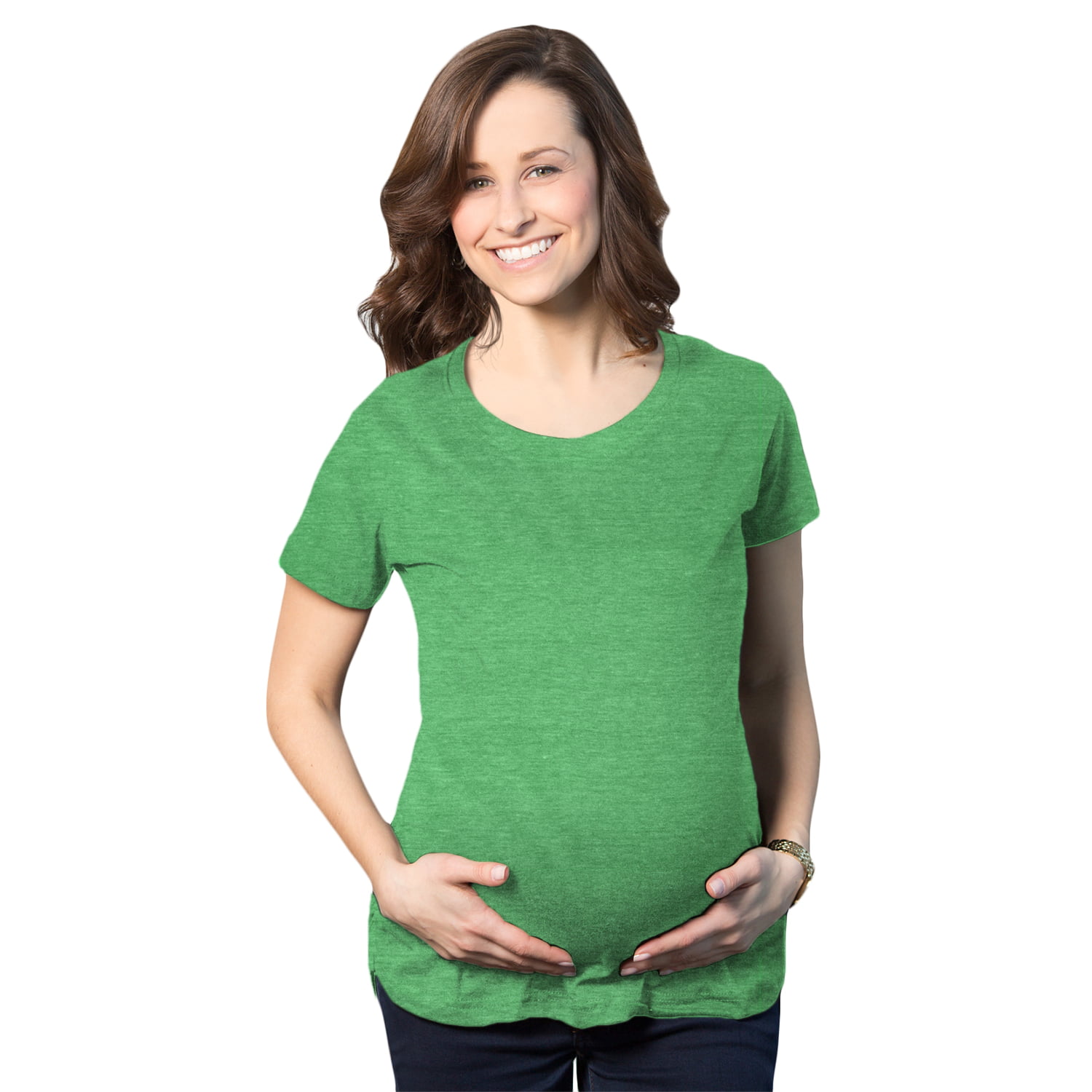 Women's Maternity Shirt Comfortable Pregnancy Tee Plain Blank I'm Pregnant  Top