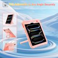 thumbnail image 4 of Rugged Case for Apple Pro 11 Inch 2024, Heavy Duty Shockproof Kickstand Handle Design with Shoulder Strap Kids Friendly Drop Protection Case for iPad Pro 11 M4 2024, Pink, 4 of 5