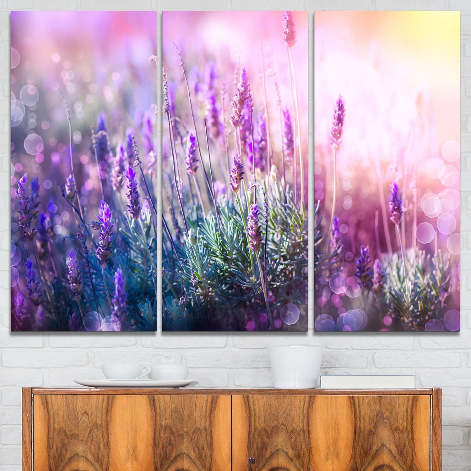 Tableau imprimé sur toile Design Art de photographie lavendre en fleur