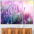 thumbnail image 1 of Design Art Growing And Blooming Lavender Floral Photo Canvas Art Print, 1 of 3