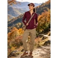 thumbnail image 6 of NELEUS Womens UPF 50+ Hooded Athletic Jackets High Collar Full Zipper with Thumb Holes Ponytail Hole and Pockets,Wine Red,US Size L, 6 of 11