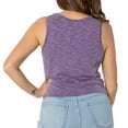 thumbnail image 2 of Women's Purple LSU Tigers Brie Sandwash Tri-Blend Cropped Tank Top, 2 of 2