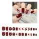 thumbnail image 1 of 24 uñas a presión cortas, uñas postizas, uñas de ataúd para mujeres con diseño de mariposas, uñas brillantes, 1 of 6