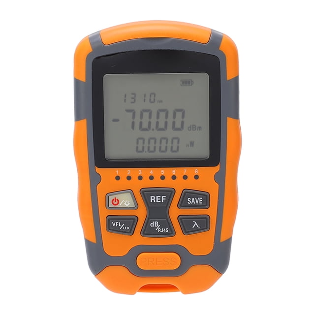 Medidor De Potencia De Fibra óptica Con 10 Tipos De Longitud De Onda, Amplio Rango De Pruebas - 70 ~ + 10dbm, Alta Precisión, Estructura Interna Resistente, Para Pruebas