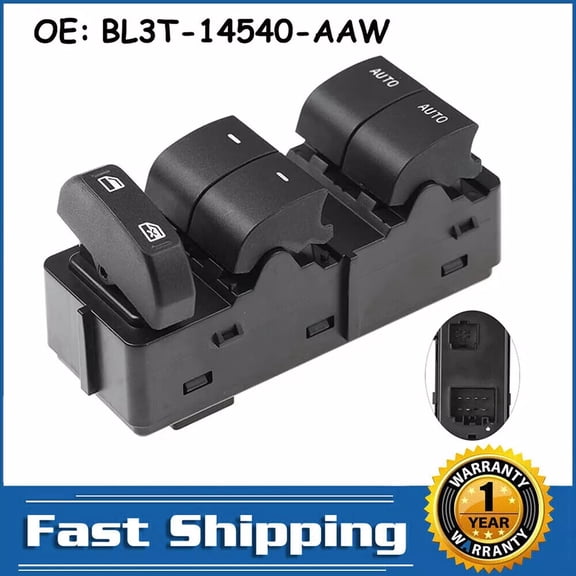 Power Window Switch Driver Side Control BL3T-14540-AAW for Ford F150 10-14