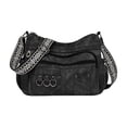 thumbnail image 2 of AUNVITO Large Capacity Crossbody Bag for Women, Faux Leather Satchel Shoulder Bag, Multi Pocket Travel Purse, Zip Closure and Adjustable Strap, 2 of 6