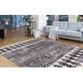 thumbnail image 3 of Contemporary Drop Collection Area Rug in Black Color and Rectangle, Runner Shape, 3 of 8