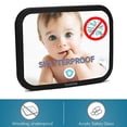 thumbnail image 2 of Baby Car Mirror Most Stable Backseat Mirror with Premium Matte Finish-Super Clear PMMA Material Mirror-Safe, Secure and Shatterproof,Black, 2 of 5