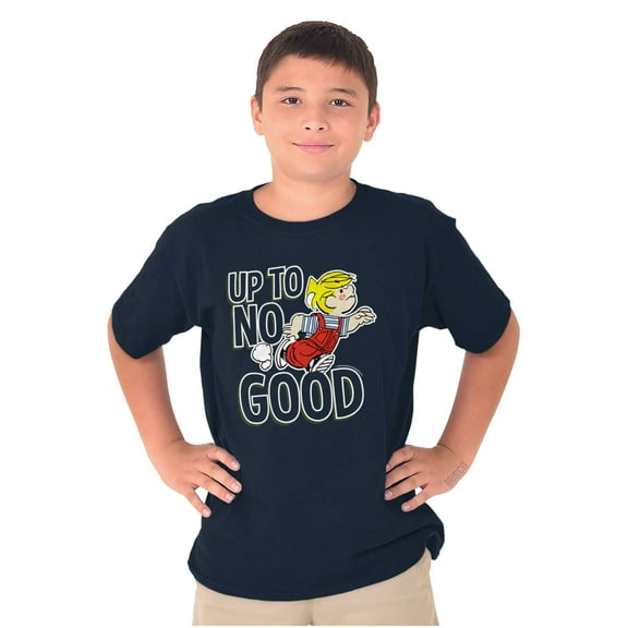 Dennis The Menace Up To No Good Boys Kids T Shirt Tees Tops Teen Brisco Brands XS