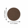 thumbnail image 5 of Kiven Led Light Cover,Lampshade Diffuser, 4.7in in Dia,Brown Fabric Diffuser, LED Light Blocking Stickers for Recessed Light/Can Light, Table Lamp, Ceiling Light, Downlight, 5 of 5