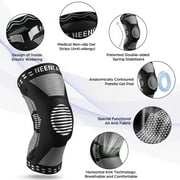 NEENCA Professional Knee Brace for Pain Relief, Medical Knee Support with Patella Pad & Side Stabilizers, Compression Knee Sleeve for Meniscus Tear, ACL, Joint Pain, Runner, Workout-M