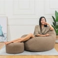 thumbnail image 4 of Bean Bag Sofa Chairs Cover Classic Lazy Lounger Bean Bag Storage Chair for Adults and Kids for Home Garden Lounge Living Room Indoor Outdoor (No Filler), 4 of 5