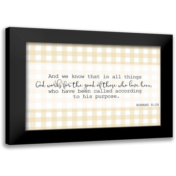 Kimberly, Allen 14x11 Black Modern Framed Museum Art Print Titled - Romans 8 28