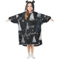 thumbnail image 5 of BZSMCE Wearable Blanket Hoodie Fashion Christmas Tree Whisper" Home Wear, 5 of 7