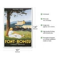 thumbnail image 2 of Odeillo (Font-Romeu) - Pyrénées-Orientales - Le Grand Hotel France - Vintage Travel Poster by Vincent Guerra c.1934 - Master Art Print 10in x 14in, 2 of 4