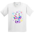 thumbnail image 3 of Inktastic Cute Gumball Machine and Bubbles Youth T-Shirt, 3 of 5