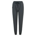 thumbnail image 7 of Women's Lightweight Hiking Cargo Pants Outdoor Casual Travel Sweatpants Joggers Elastic Waist Button Pockets Womens Fall Clothes Business Casual Ladies Warm up Pants Women Casual Loose Long Bib Pants, 7 of 7