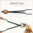 thumbnail image 2 of FEBTECH- 30 inch Black Campfire Tongs - Log Grabber Firewood Claw Tongs for Outdoor Firepits, 2 of 7