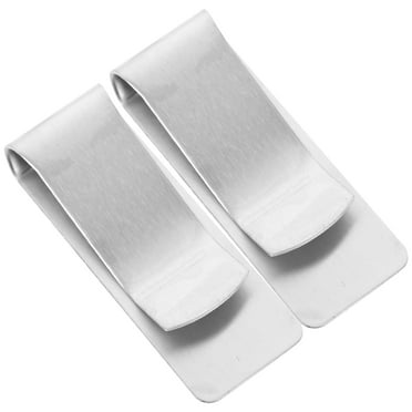 6 Pcs Stainless Steel Money Clip Portable Cash Clip Wallet Money Clip Practical Bill Clip Office Supplies