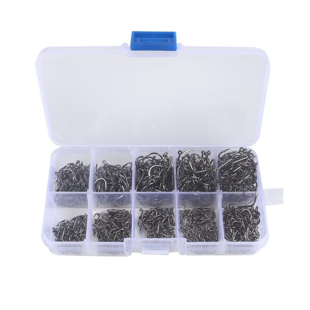 Ganchos Pesca Gancho Púas Tamaños Mixtos Ajuste Acero Con Contenido Carbono (1000pcs)