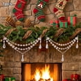 thumbnail image 6 of Acrylic Christmas Tree Ornament Decor 3-Layer Crystal Bead Garland, 19.7in Lightweight Hanging Swag with Snowflakes Ice Cones, Draping Decoration for Tree Mantel Fireplace, 6 of 6