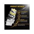 thumbnail image 5 of 3057 LED Reverse Backup Light Bulbs White 6500K Canbus Error Free, 5 of 5